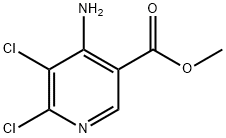4-氨基-5,6-二氯烟酸甲酯,1805482-43-2,结构式