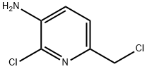3-Amino-2-chloro-6-(chloromethyl)pyridine 结构式