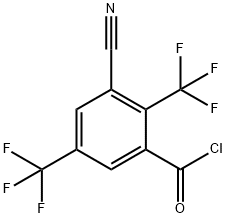 2,5-Bis(trifluoromethyl)-3-cyanobenzoylchloride 结构式