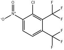 1,2-Bis(trifluoromethyl)-3-chloro-4-nitrobenzene Structure