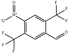 2,5-Bis(trifluoromethyl)-4-nitrobenzaldehyde 结构式