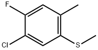 Benzene, 1-chloro-2-fluoro-4-methyl-5-(methylthio)- Struktur