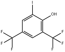 2-Iodo-4,6-bis(trifluoromethyl)phenol Struktur