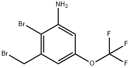 3-Amino-2-bromo-5-(trifluoromethoxy)benzyl bromide Structure
