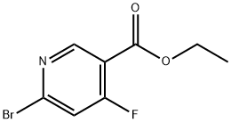 3-Pyridinecarboxylic acid, 6-bromo-4-fluoro-, ethyl ester Structure