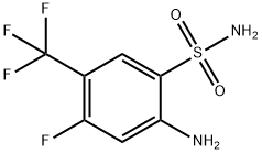 2-Amino-4-fluoro-5-(trifluoromethyl)benzenesulfonamide 结构式
