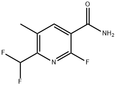 2-(Difluoromethyl)-6-fluoro-3-methylpyridine-5-carboxamide Structure