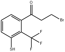 3-(3-Bromopropanoyl)-2-(trifluoromethyl)thiophenol 结构式