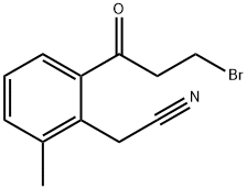 2-(3-Bromopropanoyl)-6-methylphenylacetonitrile,1805694-33-0,结构式
