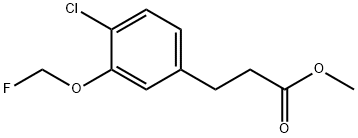 Methyl 3-(4-chloro-3-(fluoromethoxy)phenyl)propanoate 结构式