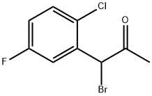1-Bromo-1-(2-chloro-5-fluorophenyl)propan-2-one 结构式