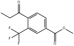 Methyl 4-propionyl-3-(trifluoromethyl)benzoate,1805780-84-0,结构式