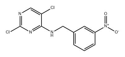 4-Pyrimidinamine, 2,5-dichloro-N-[(3-nitrophenyl)methyl]- Structure