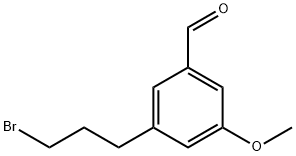 3-(3-Bromopropyl)-5-methoxybenzaldehyde 结构式
