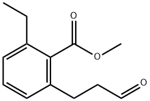 Methyl 2-ethyl-6-(3-oxopropyl)benzoate Structure