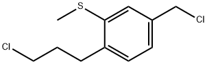 4-(3-Chloropropyl)-3-(methylthio)benzyl chloride 结构式