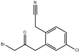 2-(3-Bromo-2-oxopropyl)-4-chlorophenylacetonitrile 结构式
