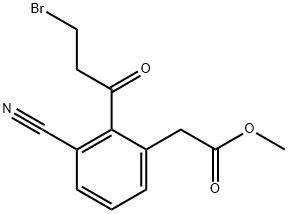 Methyl 2-(3-bromopropanoyl)-3-cyanophenylacetate,1805864-98-5,结构式