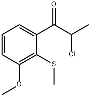 3-(2-Chloropropanoyl)-2-(methylthio)anisole 结构式