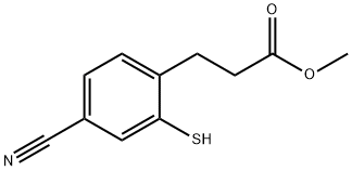 Methyl 4-cyano-2-mercaptophenylpropanoate 结构式