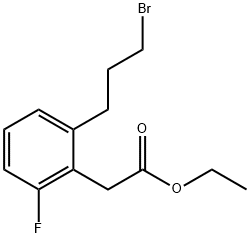 Ethyl 2-(3-bromopropyl)-6-fluorophenylacetate Structure