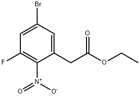 5-溴-3-氟-2-硝基苯乙酸乙酯, 1805938-39-9, 结构式