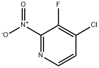 Pyridine, 4-chloro-3-fluoro-2-nitro-,1805954-67-9,结构式