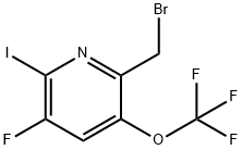 2-(Bromomethyl)-5-fluoro-6-iodo-3-(trifluoromethoxy)pyridine 结构式