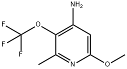 4-Amino-6-methoxy-2-methyl-3-(trifluoromethoxy)pyridine 结构式
