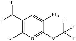 5-Amino-2-chloro-3-(difluoromethyl)-6-(trifluoromethoxy)pyridine 结构式