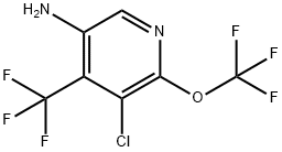5-Amino-3-chloro-2-(trifluoromethoxy)-4-(trifluoromethyl)pyridine 结构式