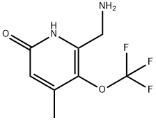 2-(Aminomethyl)-6-hydroxy-4-methyl-3-(trifluoromethoxy)pyridine,1805996-00-2,结构式