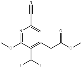 Methyl 6-cyano-3-(difluoromethyl)-2-methoxypyridine-4-acetate,1806005-92-4,结构式