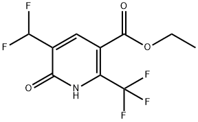 Ethyl 3-(difluoromethyl)-2-hydroxy-6-(trifluoromethyl)pyridine-5-carboxylate,1806008-24-1,结构式
