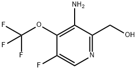 3-Amino-5-fluoro-4-(trifluoromethoxy)pyridine-2-methanol 结构式