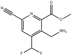 Methyl 3-(aminomethyl)-6-cyano-4-(difluoromethyl)pyridine-2-carboxylate 结构式
