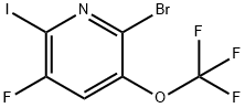 2-Bromo-5-fluoro-6-iodo-3-(trifluoromethoxy)pyridine,1806029-93-5,结构式