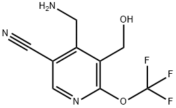 4-(Aminomethyl)-5-cyano-2-(trifluoromethoxy)pyridine-3-methanol 结构式
