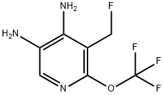 4,5-Diamino-3-(fluoromethyl)-2-(trifluoromethoxy)pyridine Structure