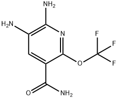 2,3-Diamino-6-(trifluoromethoxy)pyridine-5-carboxamide 结构式