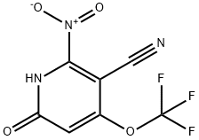 3-Cyano-6-hydroxy-2-nitro-4-(trifluoromethoxy)pyridine Struktur