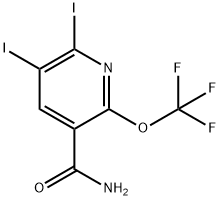 2,3-Diiodo-6-(trifluoromethoxy)pyridine-5-carboxamide 结构式