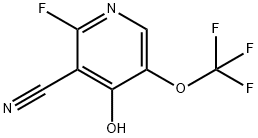 3-Cyano-2-fluoro-4-hydroxy-5-(trifluoromethoxy)pyridine,1806103-29-6,结构式