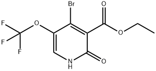 Ethyl 4-bromo-2-hydroxy-5-(trifluoromethoxy)pyridine-3-carboxylate,1806117-17-8,结构式