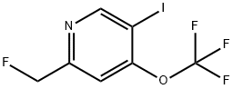 2-(Fluoromethyl)-5-iodo-4-(trifluoromethoxy)pyridine 结构式