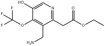 Ethyl 3-(aminomethyl)-5-hydroxy-4-(trifluoromethoxy)pyridine-2-acetate Structure