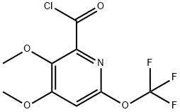 3,4-Dimethoxy-6-(trifluoromethoxy)pyridine-2-carbonyl chloride Structure