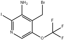 3-Amino-4-(bromomethyl)-2-iodo-5-(trifluoromethoxy)pyridine,1806140-45-3,结构式