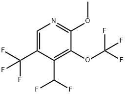 4-(Difluoromethyl)-2-methoxy-3-(trifluoromethoxy)-5-(trifluoromethyl)pyridine 结构式