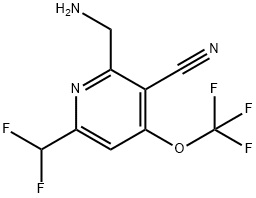 2-(Aminomethyl)-3-cyano-6-(difluoromethyl)-4-(trifluoromethoxy)pyridine 结构式